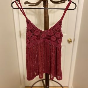Charlotte Russe maroon tank top